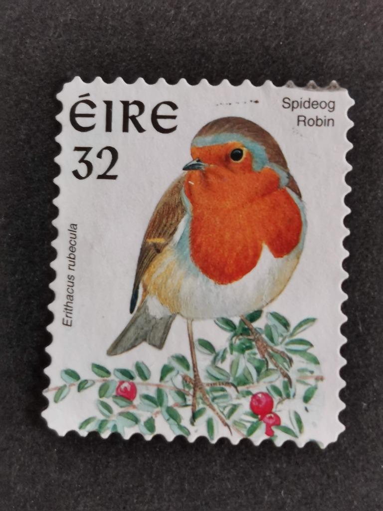 Irlande 1997 - oiseaux - rouge-gorge - autocollant - plus gr, Enlèvement ou Envoi, Irlande, Affranchi