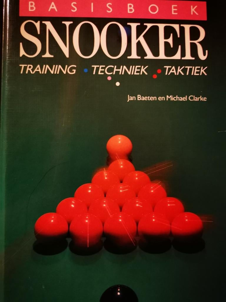 Snooker basisboek training techniek Taktiek  Jan Baeten ea, Sport de ballon, Enlèvement ou Envoi, Comme neuf, Triton sport