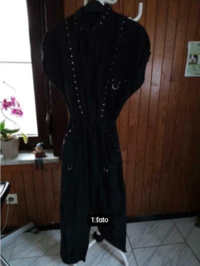 * Zwarte jumpsuit / broekpak - Anguers S/L - 5€, ANGUERS, Ophalen of Verzenden, Zo goed als nieuw, Zwart