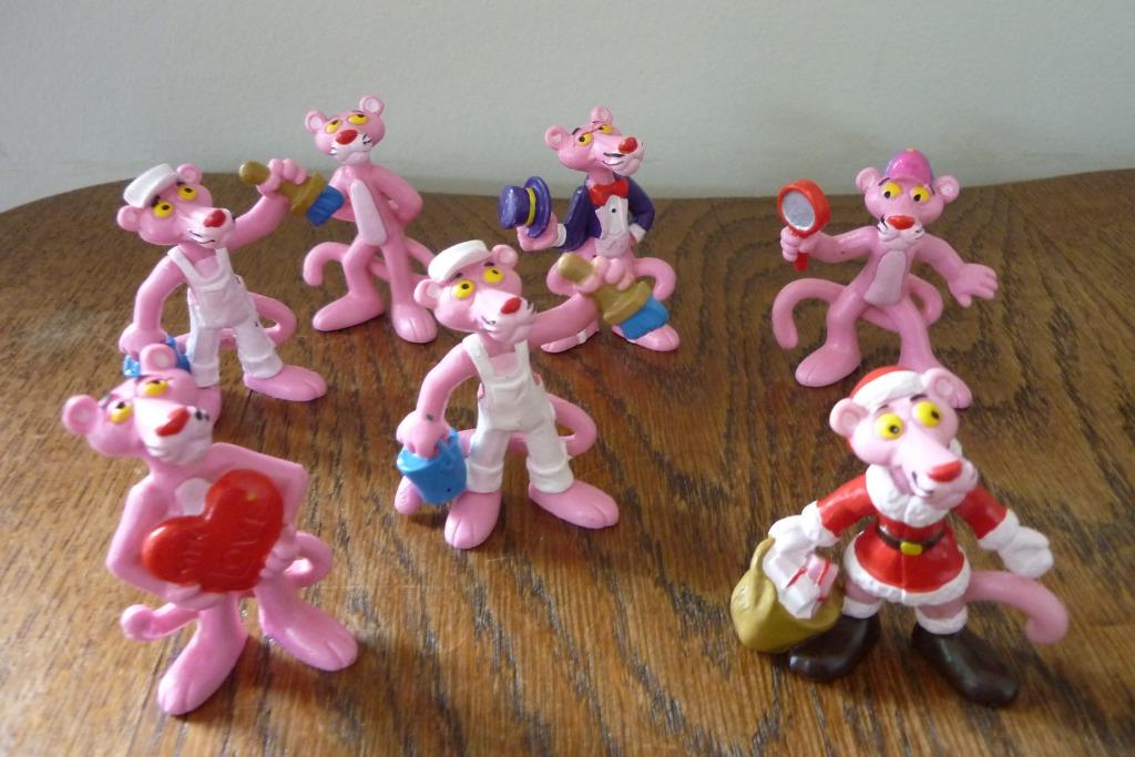 Verschillende Pink Panter figuurtjes, Ophalen of Verzenden, Zo goed als nieuw