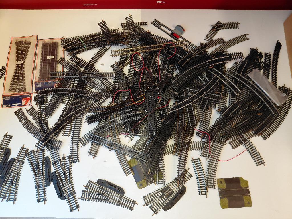 lot Lima rails en hand-wissels, Gebruikt, Gelijkstroom, Rails, Ophalen of Verzenden