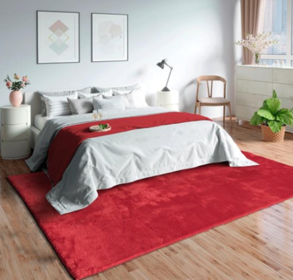 Tapijt / mooi Belgisch tapijt in rood / 1m70 x 1m20 / nieuw, Ophalen, Nieuw, 150 tot 200 cm, Rechthoekig