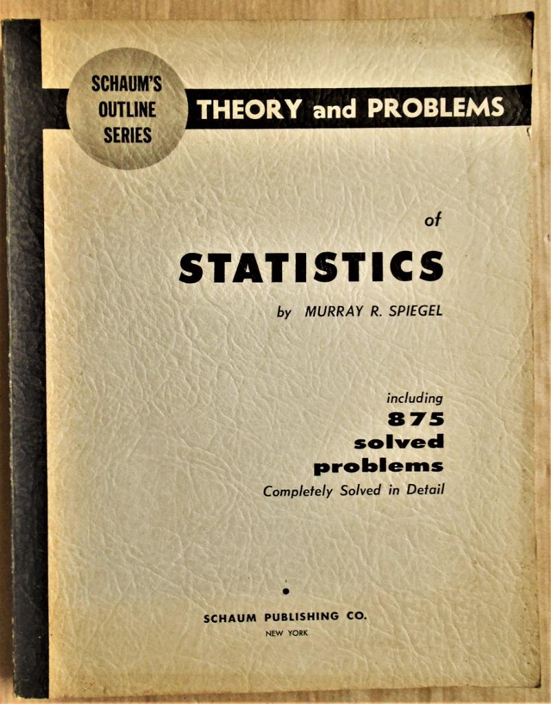 Schaum's Outline of Theory and Problems of Statistics - 1961, Boeken, Verzenden, Management, Murray Ralph Spiegel