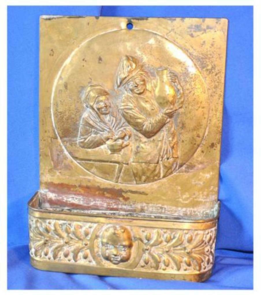 § objet mural 19eme en dinanterie, Antiquités & Art, Antiquités | Bronze & Cuivre, Enlèvement ou Envoi, Cuivre