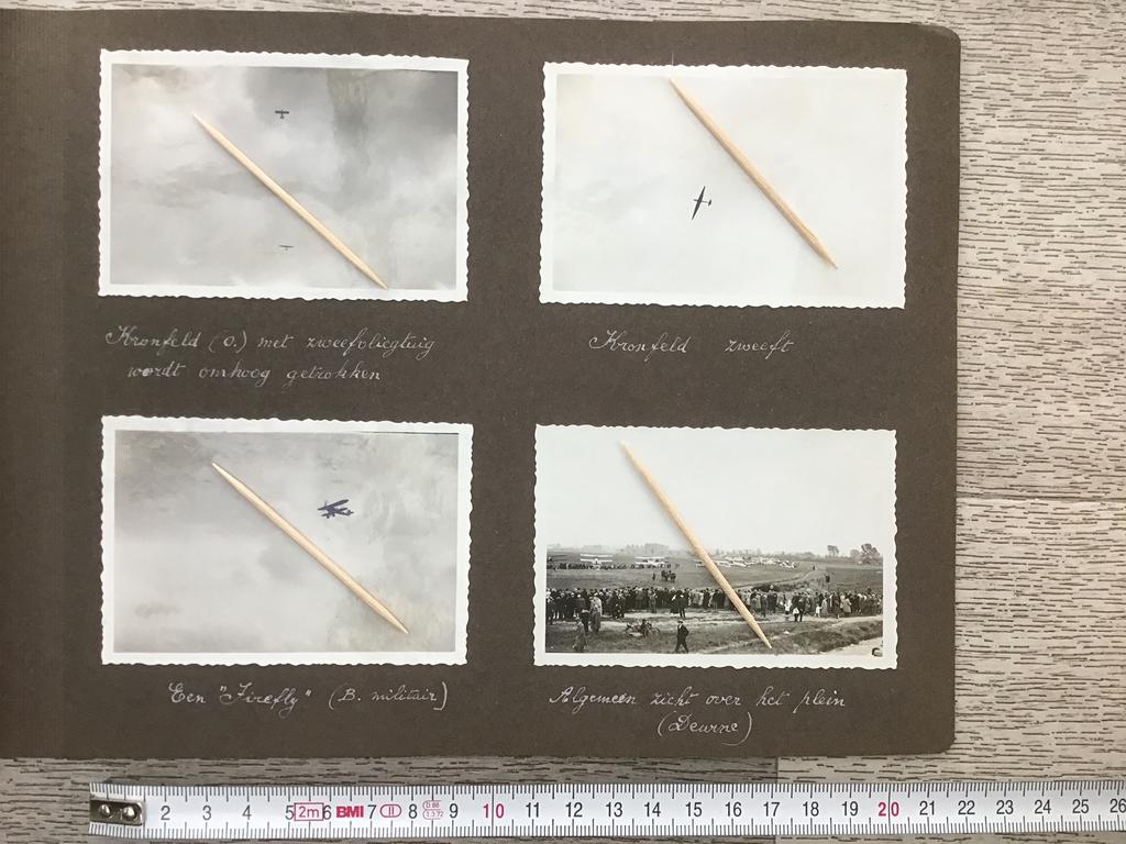 Originele foto’s vliegveld Deurne piloot Robert Kronfeld, Verzamelen, Foto's en Prenten, Ophalen of Verzenden