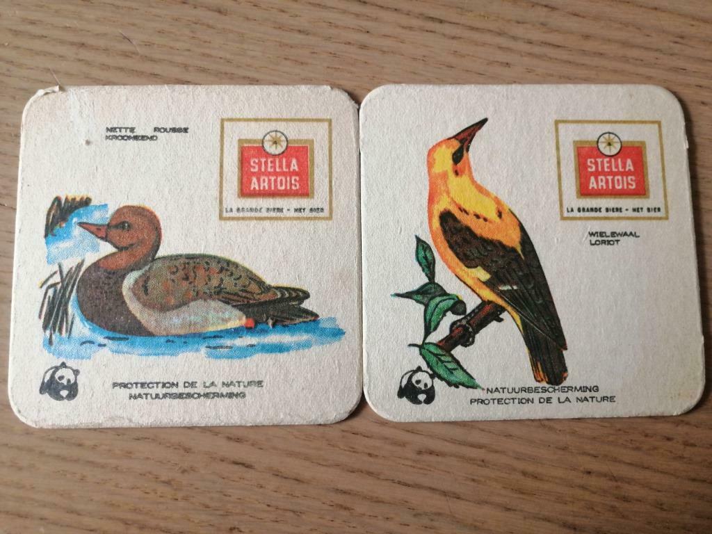 2 sous bock Stella artois protection de la nature, Ophalen of Verzenden