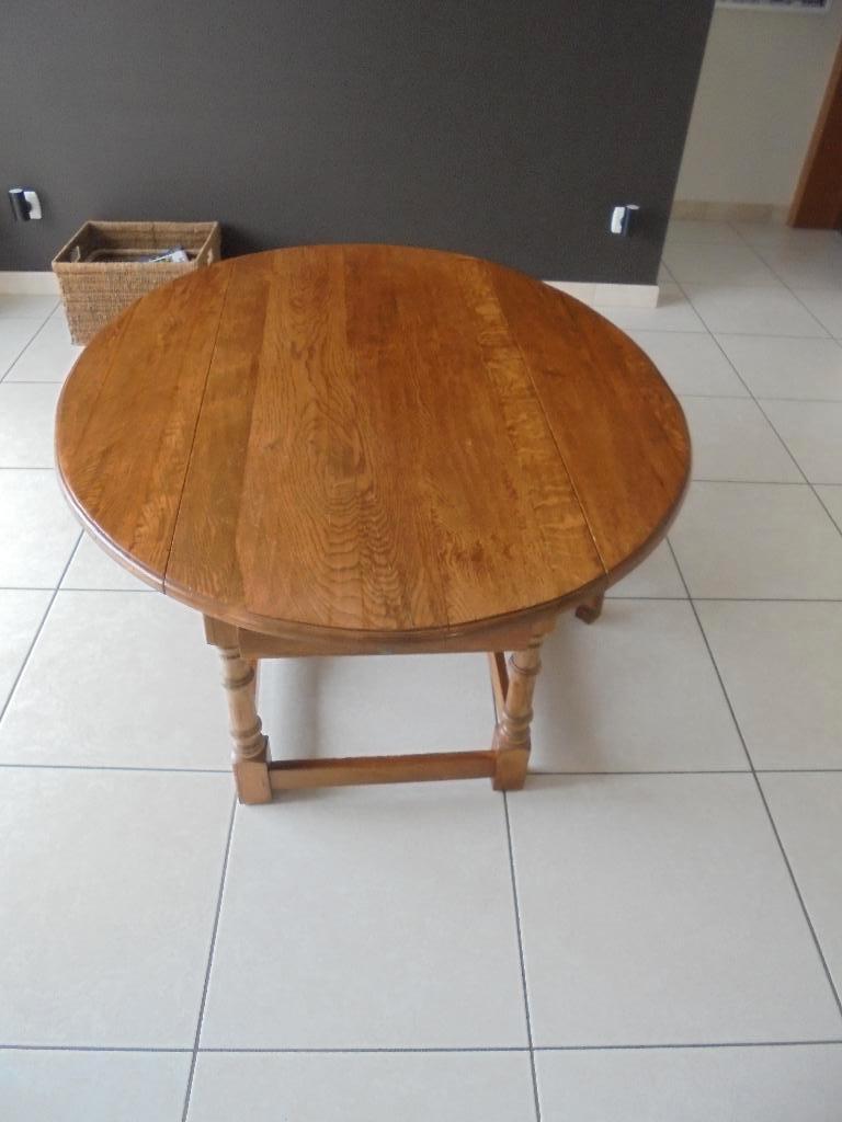 Table de salon chêne, 100 à 150 cm, 100 à 150 cm, Enlèvement, Utilisé