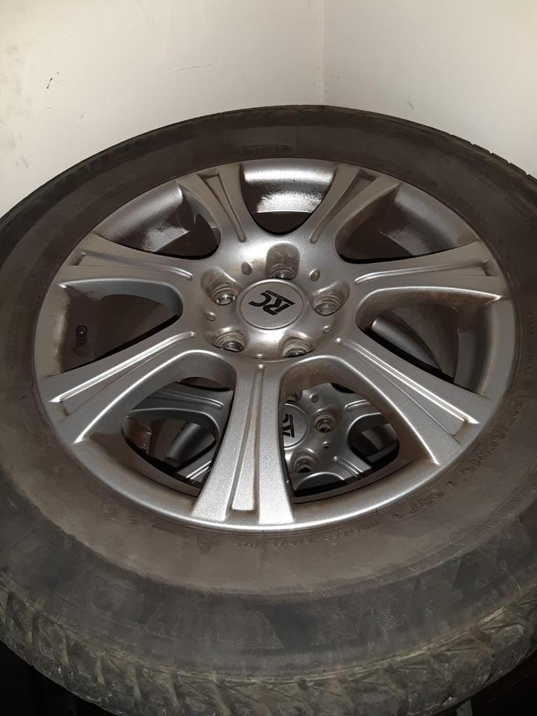 4 winterbanden op aluminium siervelgen 16 inch, Auto-onderdelen, Ophalen, 16 inch, Banden en Velgen, Winterbanden
