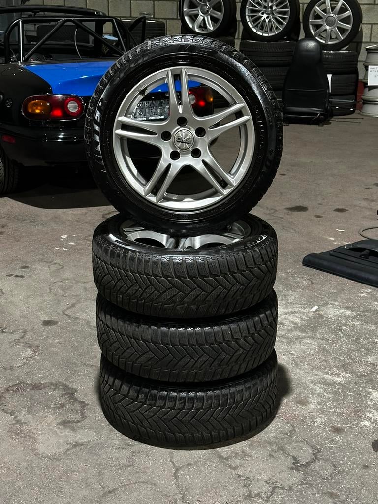 Set lichtmetalen velgen 16 inch 5X112 met winterbanden, Auto-onderdelen, Banden en Velgen, Ophalen, 16 inch, Banden en Velgen