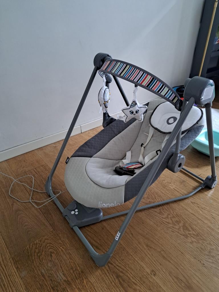 Transat et fauteuil à bascule Lionelo Otto jusqu'à 9 kg, Enlèvement, Siège de balançoire