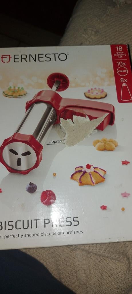 Koekjespers nieuw, Ophalen
