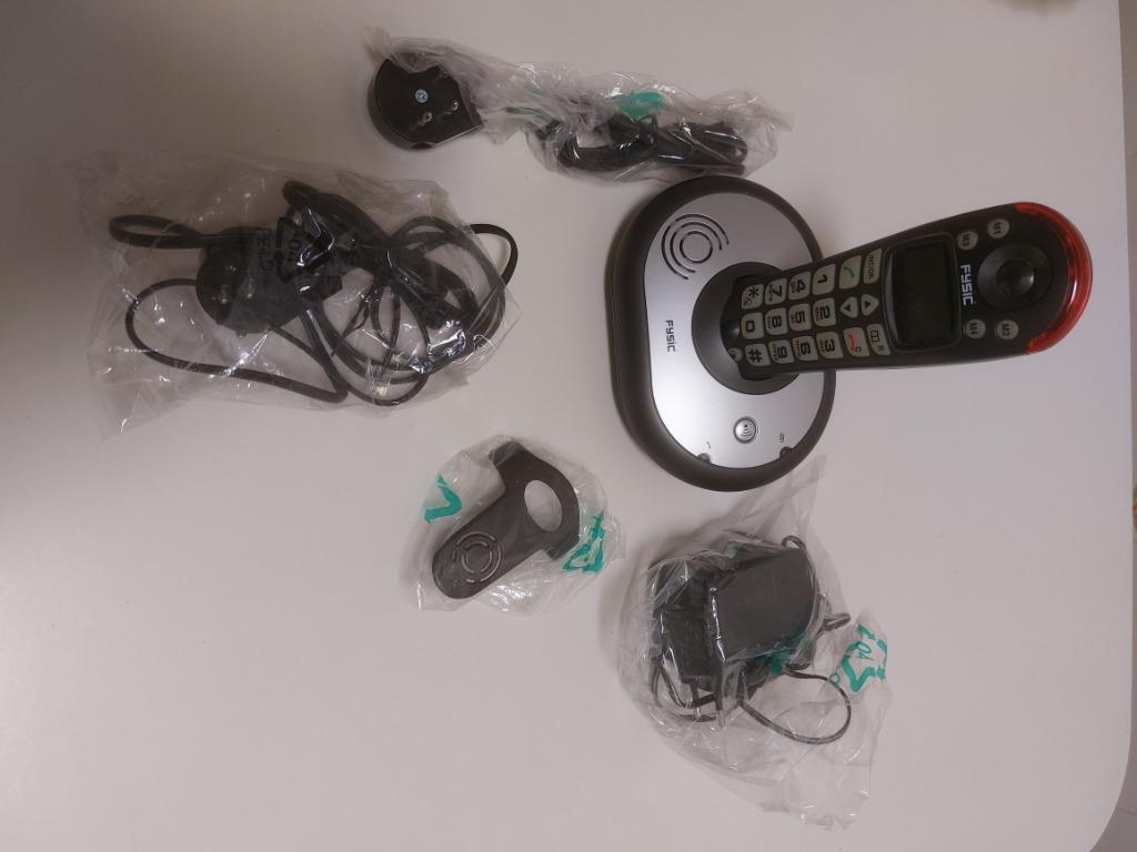Draadloze Seniorentelefoon met grote toetsen en licht, Télécoms, Enlèvement ou Envoi, Utilisé, 1 combiné