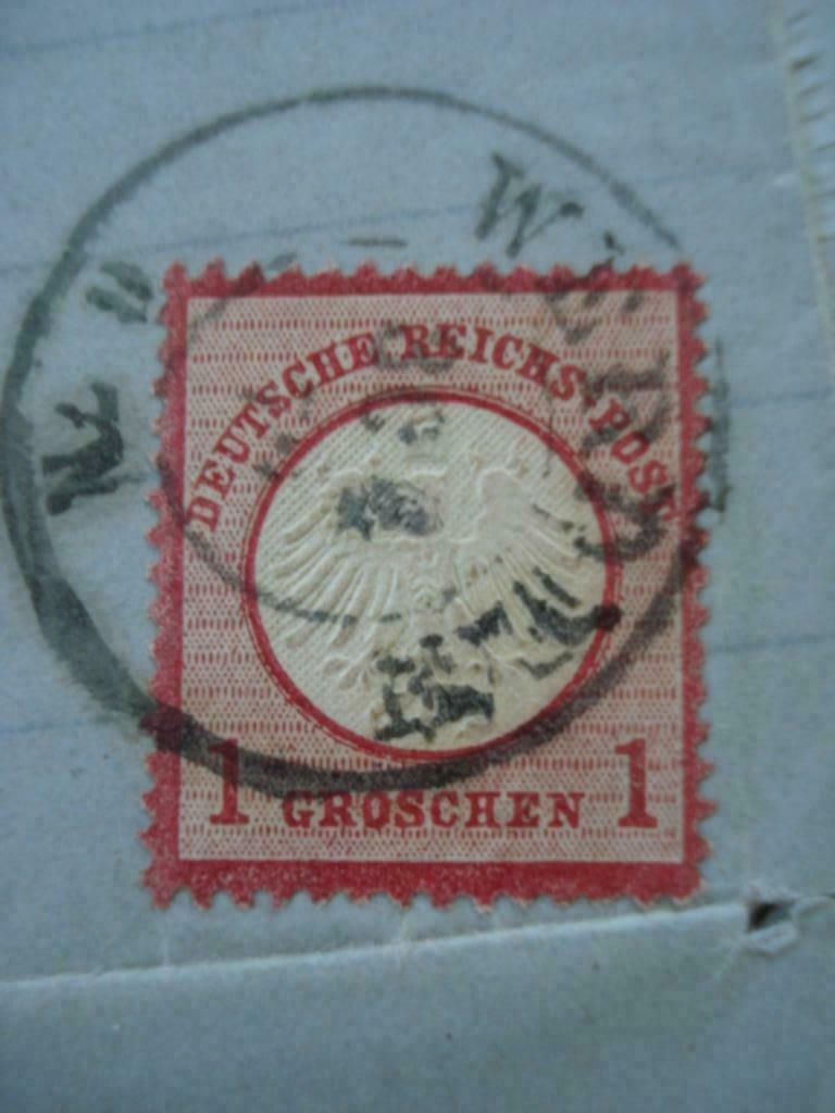 Duitse brief met postzegel uit 1872  .  GESCHENK ?, Postzegels en Munten, Verzenden, Gestempeld