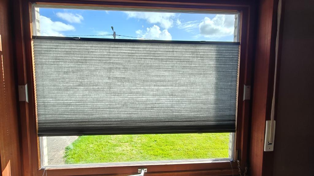 Duette Luxaflex plisségordijnen top down, Ophalen, Gebruikt, 100 tot 150 cm, Overige kleuren