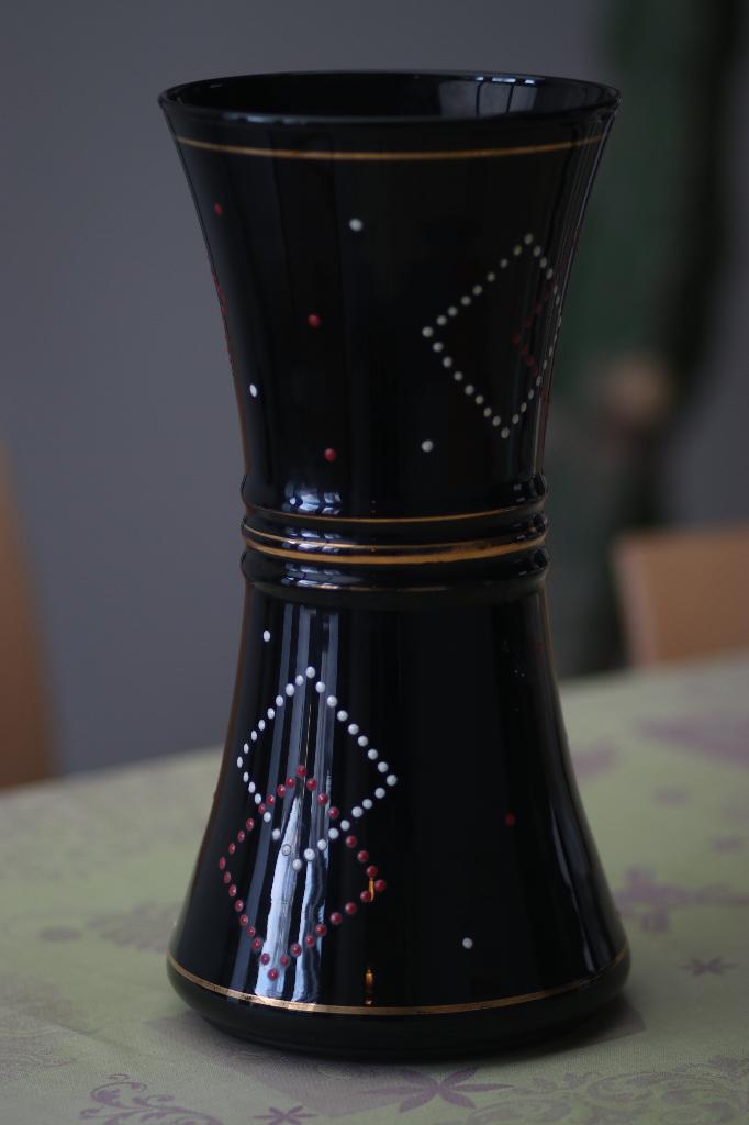 Vase verre hyalite art déco Edmond Paul Neufvilles Soignies, Antiquités & Art, Enlèvement ou Envoi
