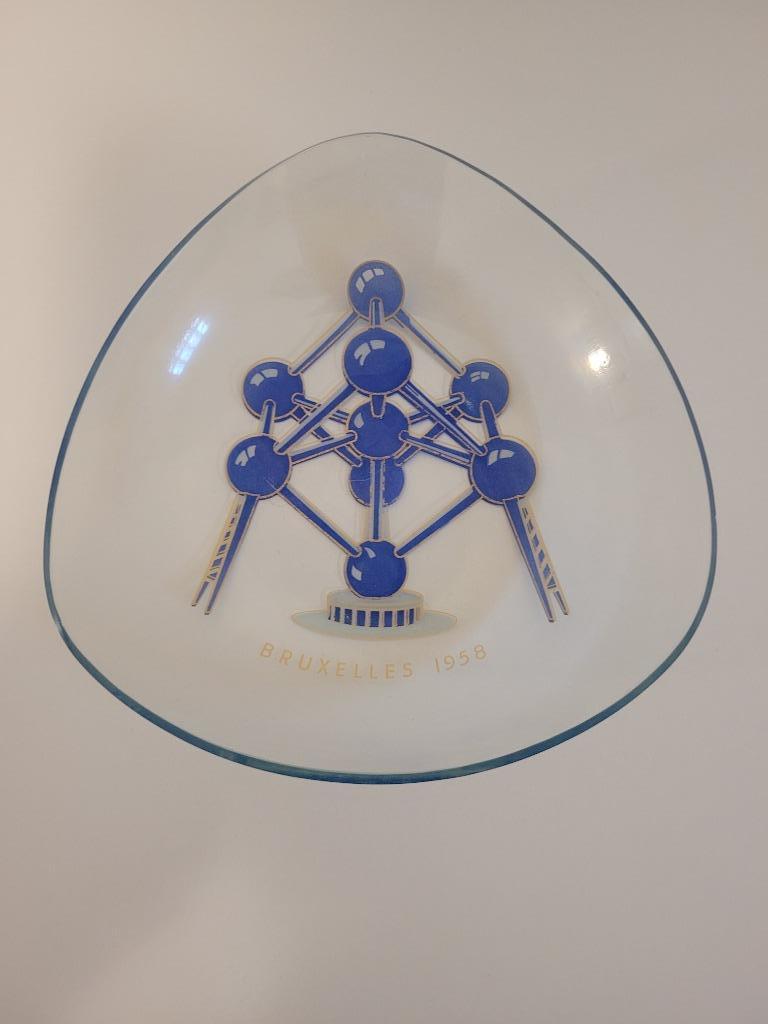 superbe petite coupe en verre Atomium expo Bruxelles 1958, Enlèvement ou Envoi, Comme neuf, Autres types