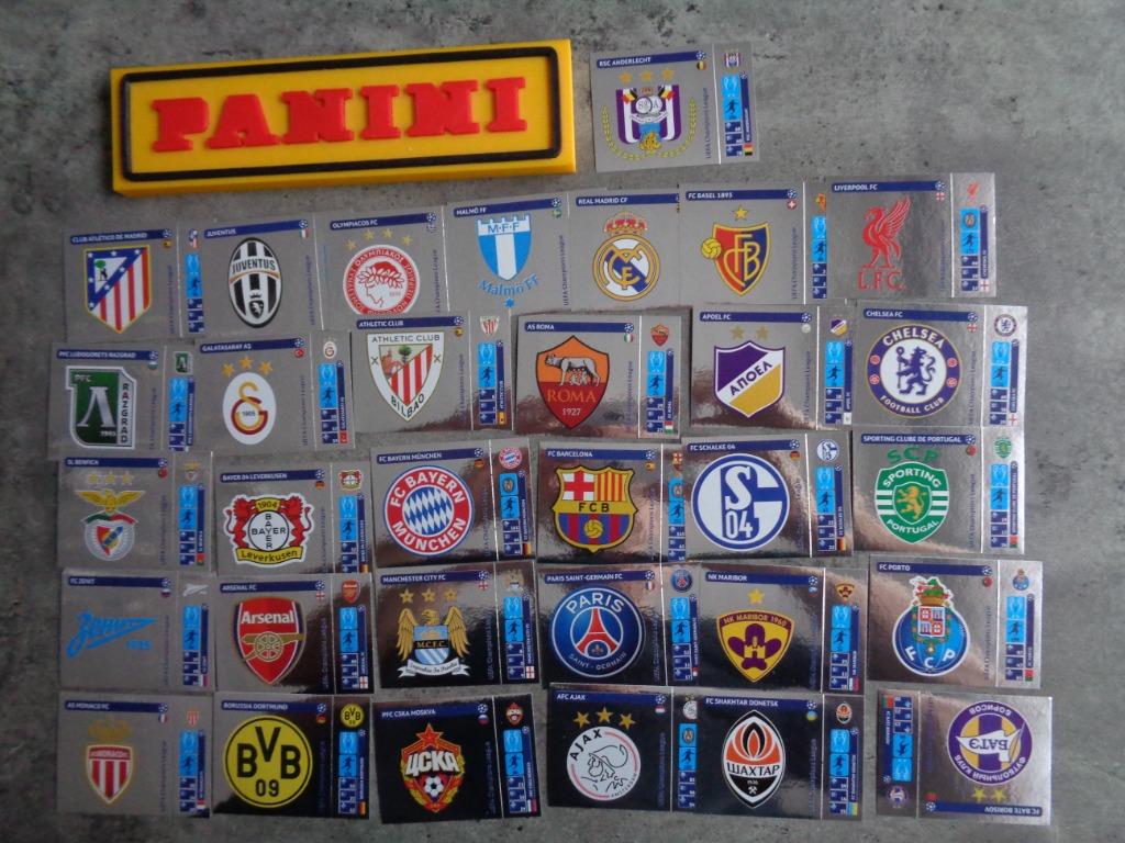 PANINI VOETBAL STICKERS CHAMPIONS LEAGUE 2014/2015 32x, Verzenden