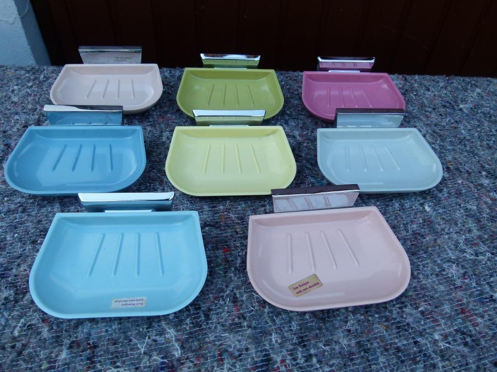 vintage zeepschaaltjes Trapez 70er oude stock stukprijs, Verzamelen, Retro, Huis en Inrichting, Ophalen