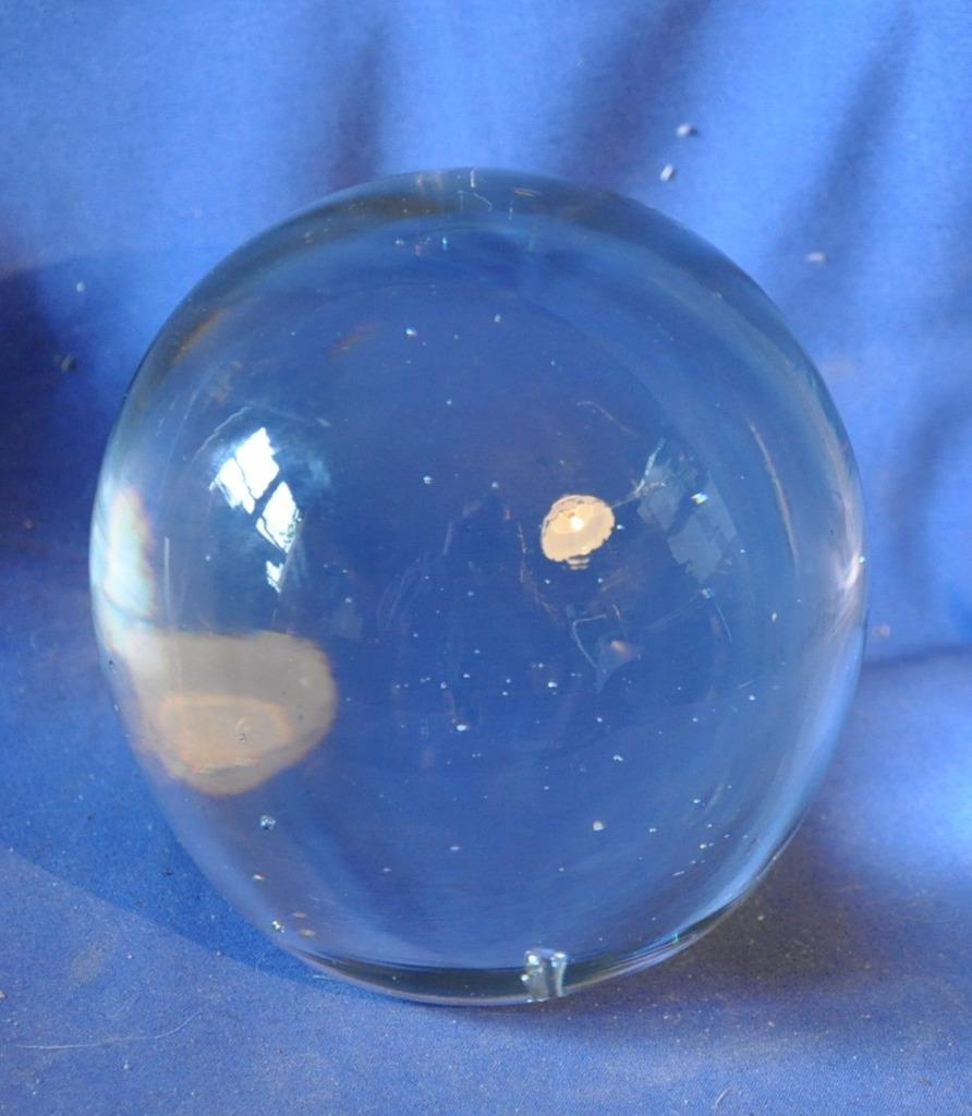 imposant sulfure en verre blanc, Ophalen of Verzenden