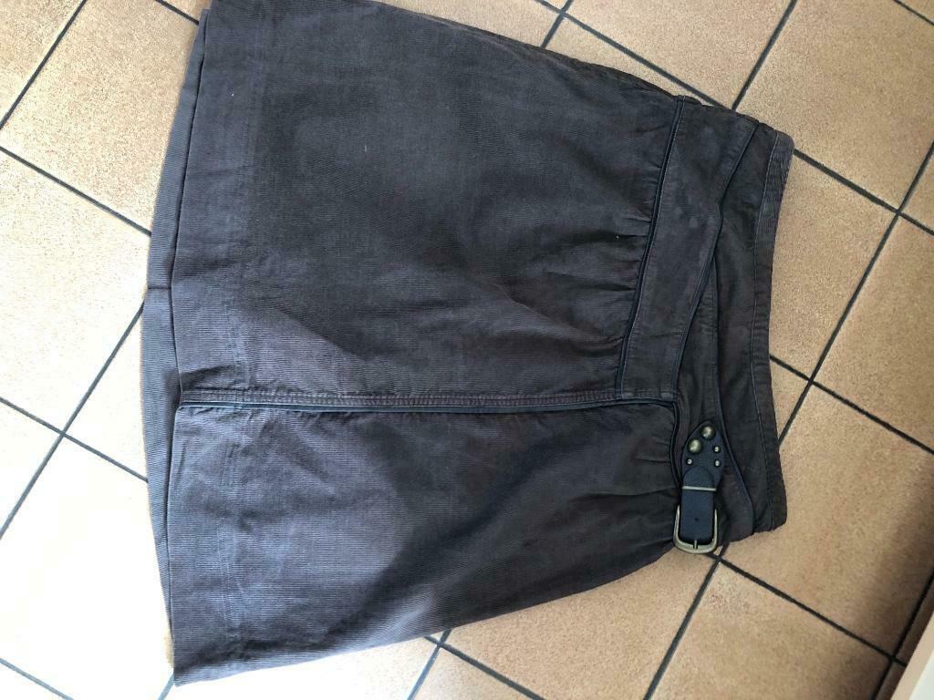 Fluwelen bruine rok essentiel maat 40, Enlèvement, Porté, Taille 38/40 (M)