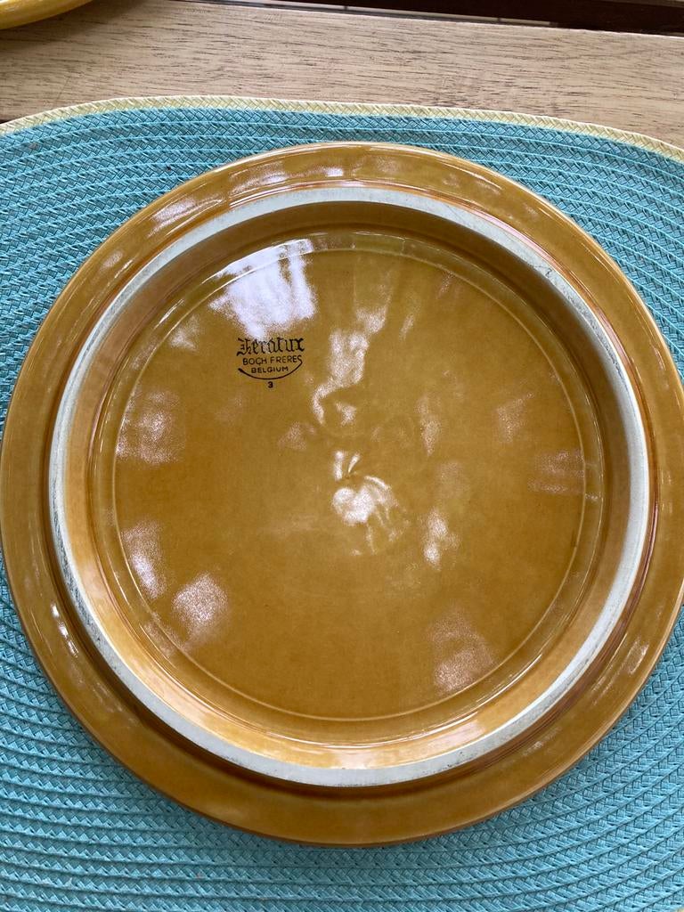 Keralux kaasplank met rietje | Boch Frères België, Antiek en Kunst, Ophalen