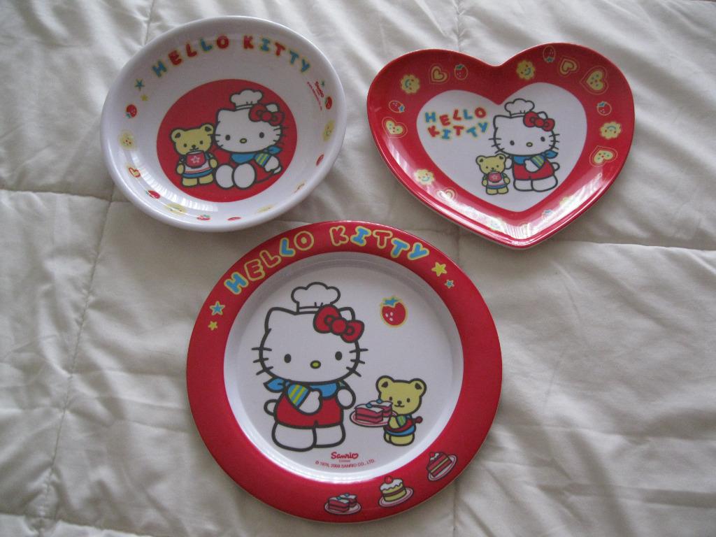 3 assiettes Hello Kitty, Enlèvement ou Envoi, Comme neuf