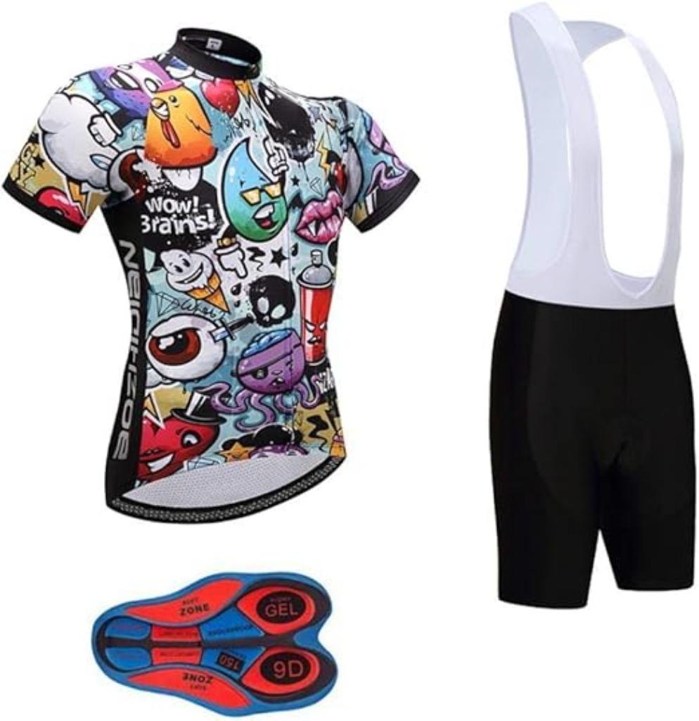 Fietsshirt  met bretelbroek SNELLE GRATIS LEVERING, Fietsen en Brommers, Fietsaccessoires | Fietskleding, Nieuw, Heren, L, Verzenden