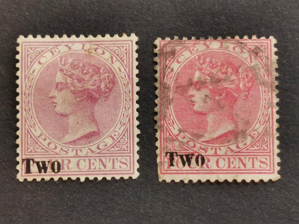 Ceylon 1888 - Koningin Victoria, Postzegels en Munten, Ophalen of Verzenden, Gestempeld, Zuid-Azië