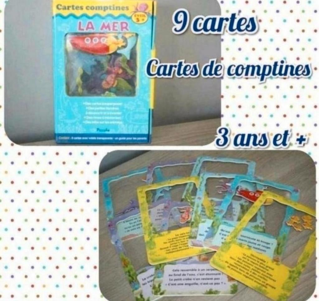 Cartes de comptines pour enfant à partir de 3 ans et plus, Enlèvement ou Envoi, Utilisé, 3 à 4 ans