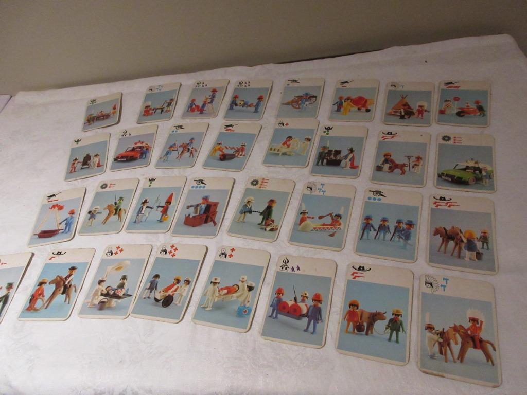 32 oude speelkaarten PLAYMOBIL, Kinderen en Baby's, Speelgoed | Playmobil, Ophalen