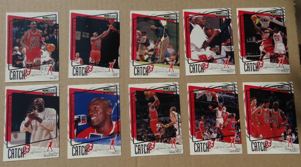 '97 UD Michael Jordan ensemble complet "Catch 23", Sports & Fitness, Basket, Comme neuf, Autres types, Envoi