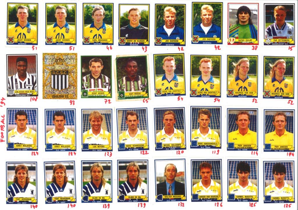 Panini Football 94, Ophalen, Nieuw, Meerdere stickers