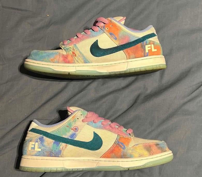 Nike SB Dunk Low Futura Laboratories turquoise délavée, Kleding | Heren, Schoenen, Overige kleuren, Boots, Ophalen of Verzenden