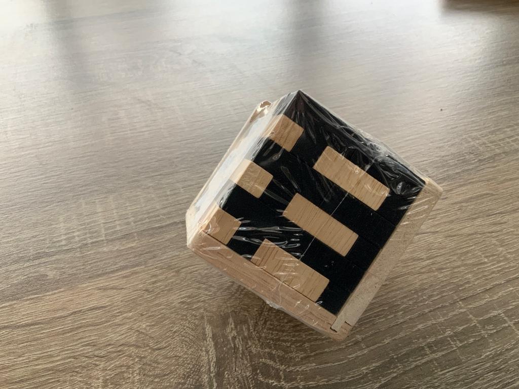 PUZZEL 3D KUBUS HOUT 7-7cm NIEUW, Hobby en Vrije tijd, Denksport en Puzzels, Ophalen, Minder dan 500 stukjes, Nieuw, Rubik's of 3D-puzzel