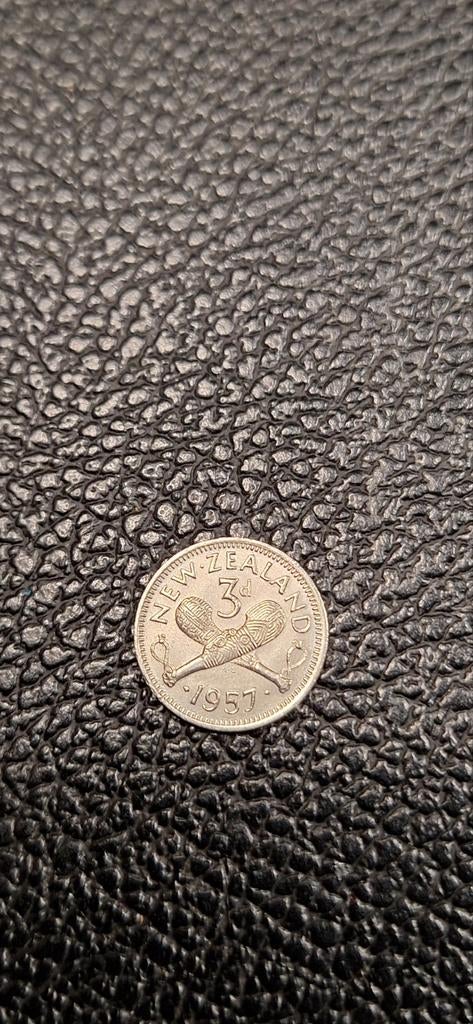 2##     New-zeeland 3 pence 1957, Ophalen of Verzenden