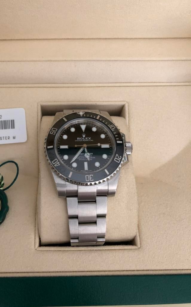 ROLEX Submariner No-Date 114060 Full set!, Ophalen, Staal, Gebruikt, Rolex