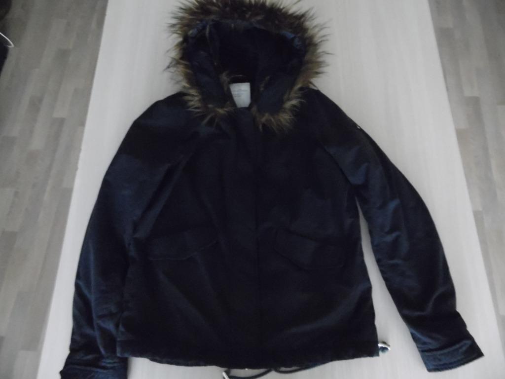 TOM TAILOR PARKA MET CAPUCHON, Maat 38/40 (M), Blauw, Zo goed als nieuw, Tom Tailor