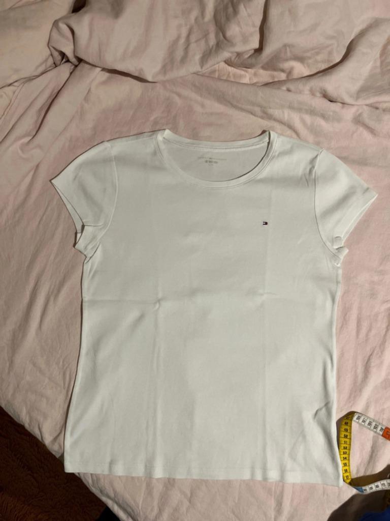 Tommy Hilfiger T-shirt, Wit, Maat 42/44 (L), Ophalen of Verzenden, Korte mouw
