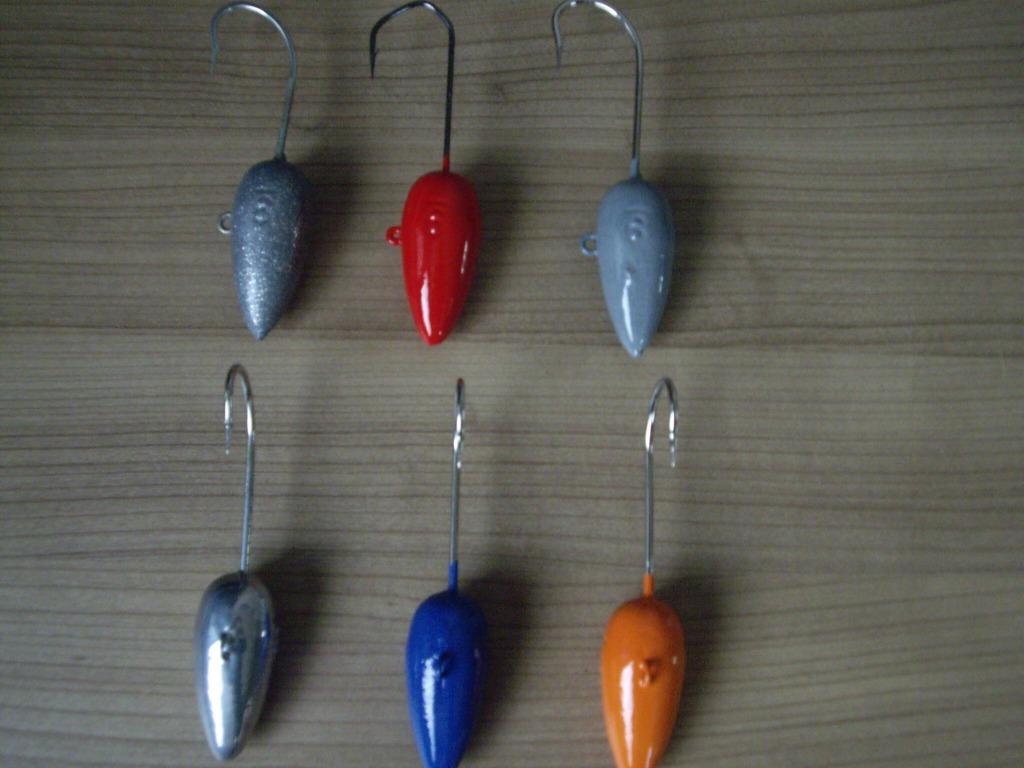 ovalen loodkoppen in 265 gram met 8/0 tot 14/0 jighaken., Sports nautiques & Bateaux, Pêche à la ligne | Pêche en mer, Enlèvement ou Envoi