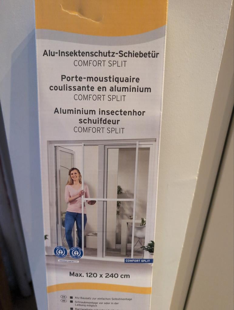 Porte-moustiquaire coulissante en aluminium, Bricolage & Construction, Enlèvement, Porte coulissante