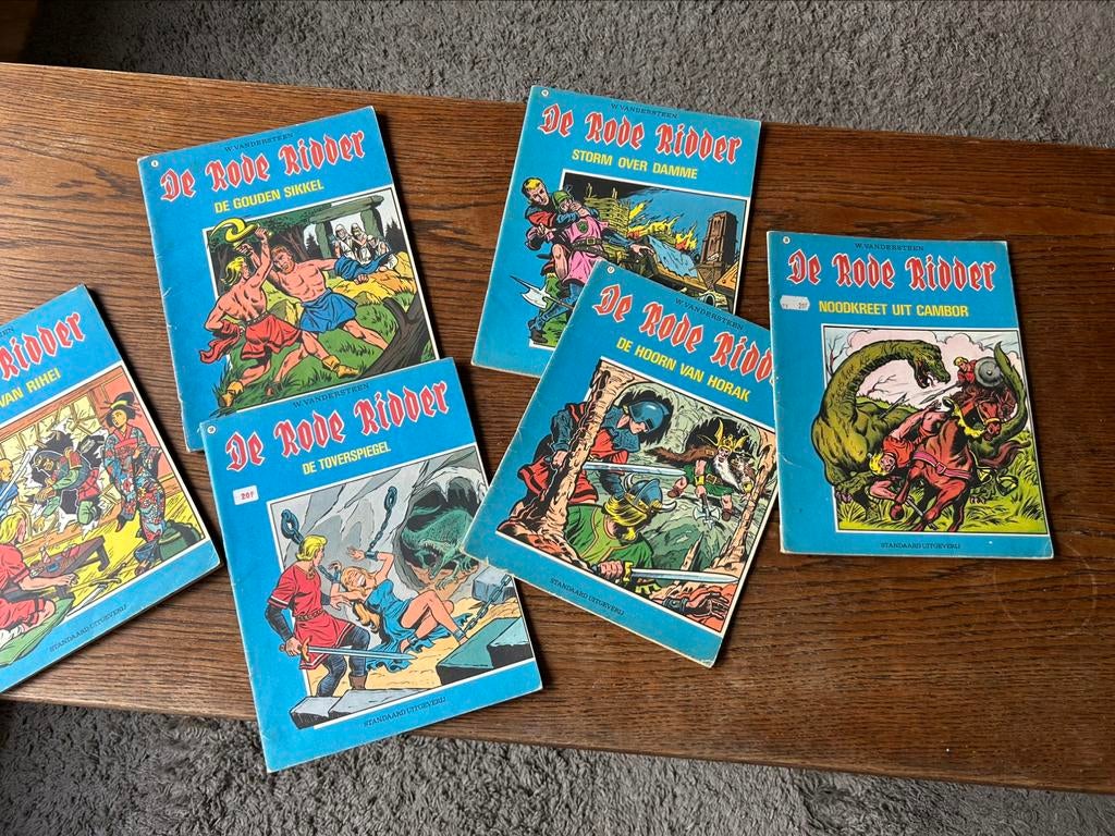 De Rode Ridder 6 strips uit 1973, Boeken, Stripverhalen, Gelezen, Meerdere stripboeken, Ophalen of Verzenden