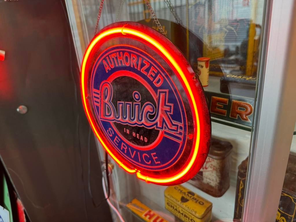 Buick NeoN reclame verlichting, Ophalen, Gebruikt, Reclamebord