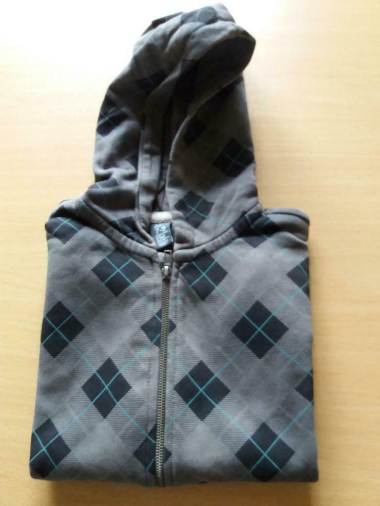 bruin geruite vest met kap - Zara Kids - maat 128, Ophalen, Trui of Vest, Zo goed als nieuw, Zara