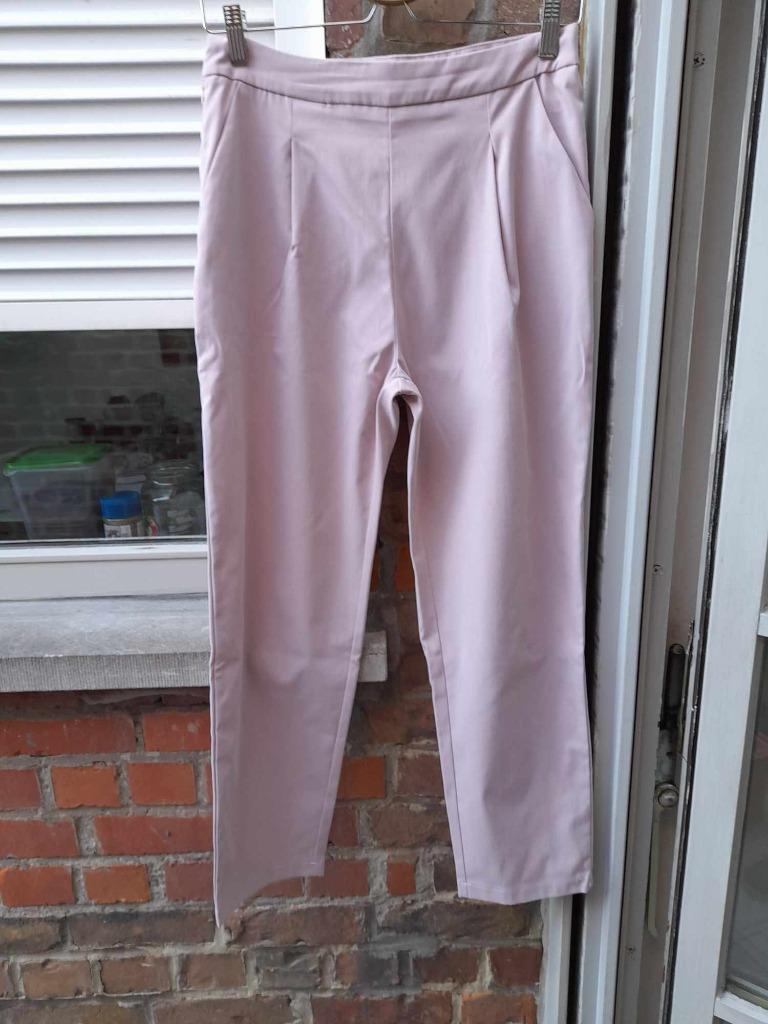 Licht vuilroze Broek 'Shein' Kleine medium, Kleding | Dames, Broeken en Pantalons, Ophalen of Verzenden, Roze, Maat 36 (S), Lang