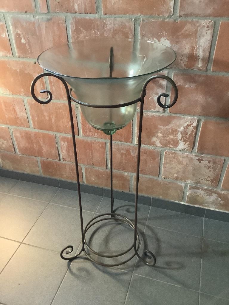 Decoratie smeedwerk met glazen stolp, Huis en Inrichting, Ophalen, Zo goed als nieuw