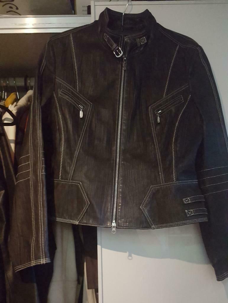 Zwarte lederen vest. M 40, Taille 38/40 (M), Enlèvement ou Envoi, Comme neuf, Manteau