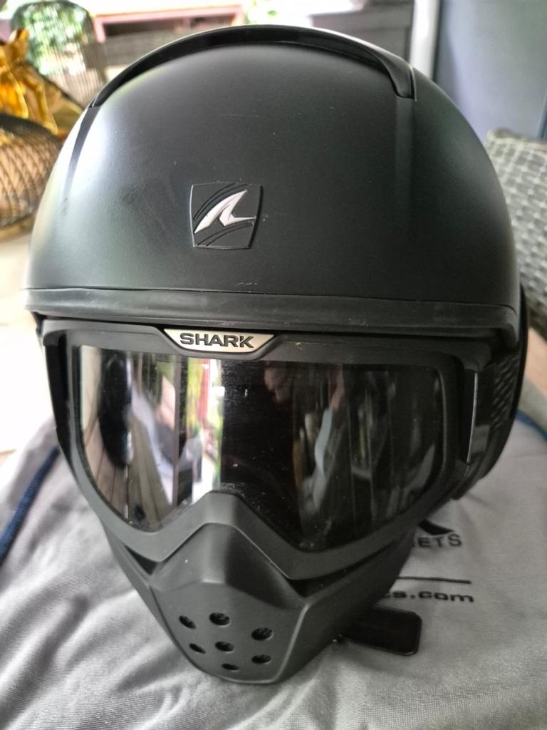 motorhelm, Motoren, Jethelm, Shark, L, Tweedehands