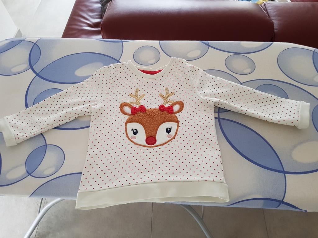 Kersttrui sweater C&A maat 80, Kinderen en Baby's, Babykleding | Maat 80, C&A, Ophalen of Verzenden, Zo goed als nieuw, Truitje of Vestje