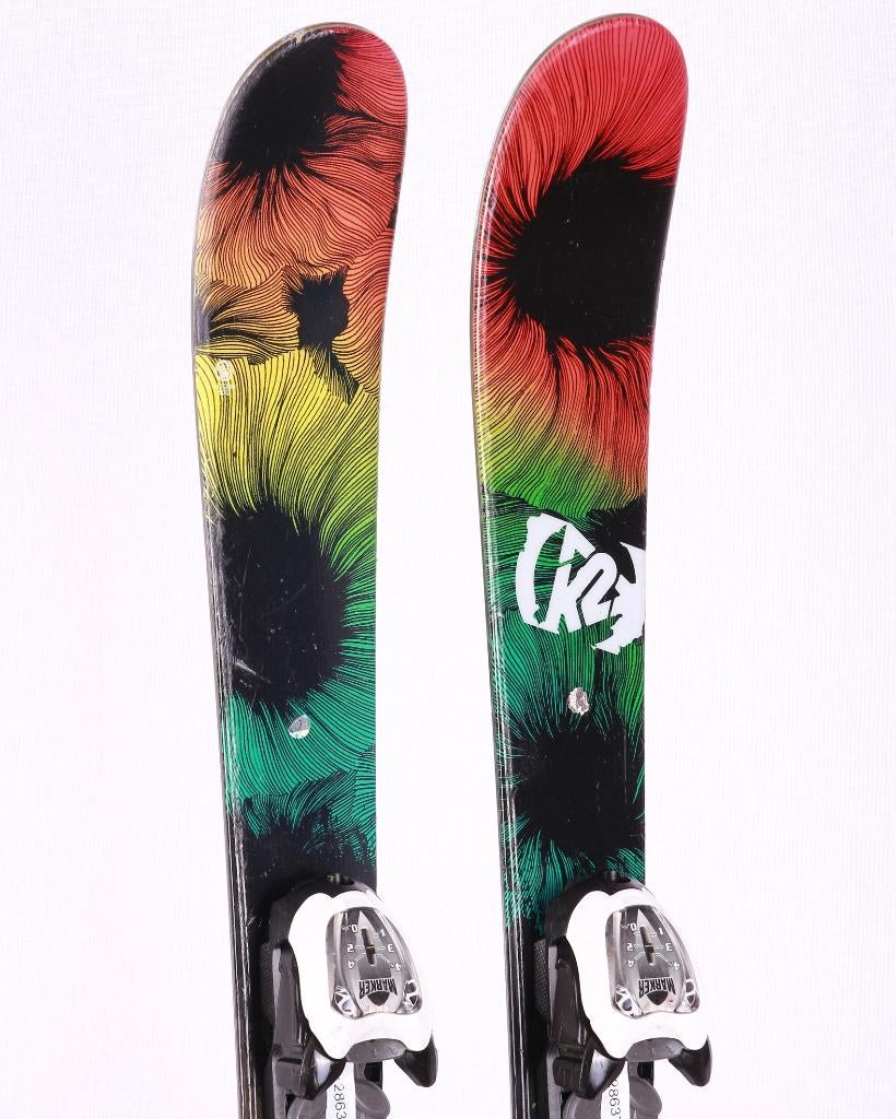 119 kinder ski's K2 MISSY, freestyle, TWINTIP + Marker 4.5, Sport en Fitness, Gebruikt, 100 tot 140 cm, Ophalen of Verzenden, Carve
