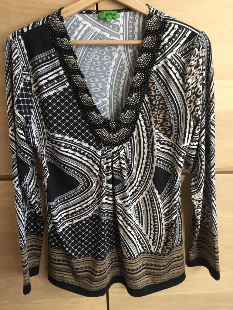 Blouse K DESIGN, Maat 38/40 (M), K Design, Zwart, Ophalen of Verzenden